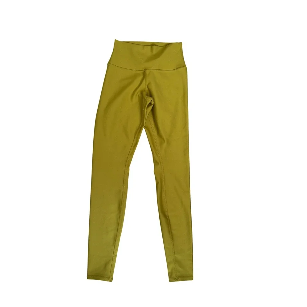 Alo Yoga Women's Green‎ Yellow Airlift High Waist Chartreuse Leggings Size Small